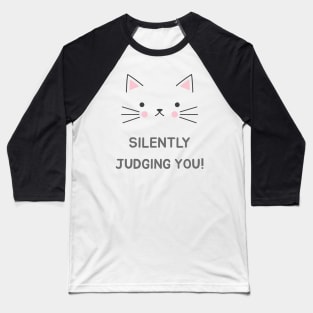 Judging Cat Baseball T-Shirt